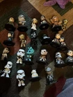 A Lot Of 22 Mini Star Wars Figures From Funko Including Locking Stands