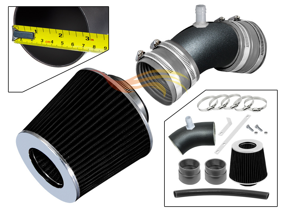 BCP RW GREY For 2006 2007 2008 Sonata 3.3L V6 Short Ram Air Intake Kit+ Filter