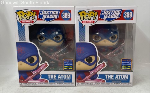 Lot Of 2 Pieces Funko Pop Heroes Justice League The Atom 389 Action Figure