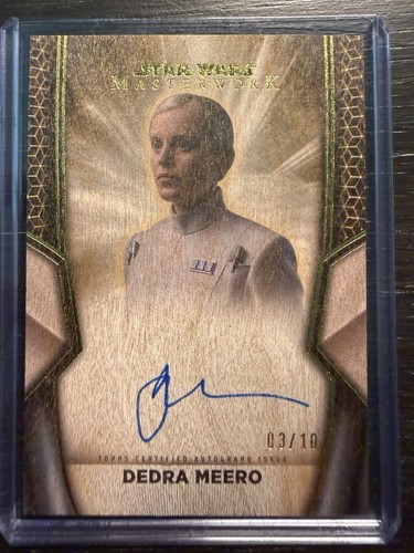 2026 Topps Star Wars Masterwork DEDRA MEERO Wood Auto #/10 A-DM