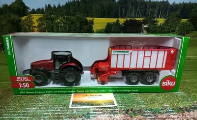 Siku Art.Nr.:1987- MF mit Pöttinger Jumbo, 1:50, neu in OVP, Bauernhof,Traktor