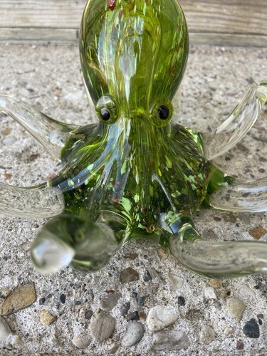 BEAUTIFUL MURANO ART GLASS OCTOPUS FIGURINE PAPERWEIGHT - Picture 3 of 14
