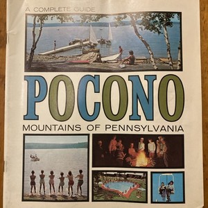 VINTAGE 1960’s POCONO MOUNTAINS TRAVEL GUIDE