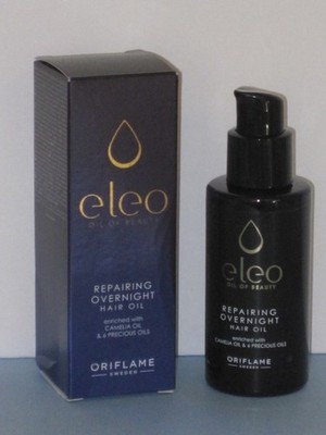 ORIFLAME ELEO REPAIRING OVERNIGHT HAIR OIL (CAMELIA OIL& PRECIOUS OILS) 50ml.NEW