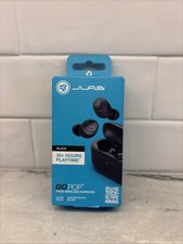 JLab Go Pop True Wireless Bluetooth Earbuds Black