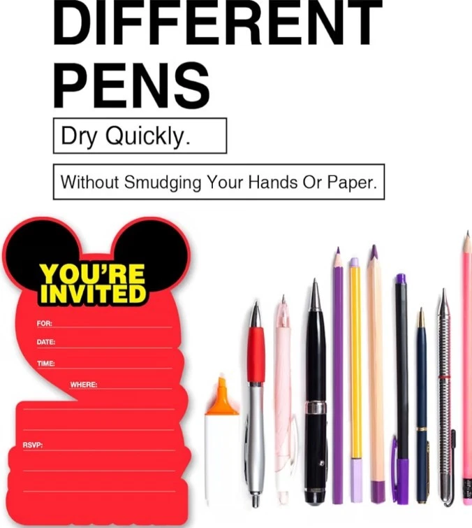 20 Invitaciones de Fiesta de 2º Cumpleaños Minnie Mouse Niña Rosa Brillo Con Sobres Foto 4 de 4