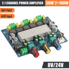 New TPA3116 Digital Power Amplifier Board, 100W High Power Audio Module DC 8-24V