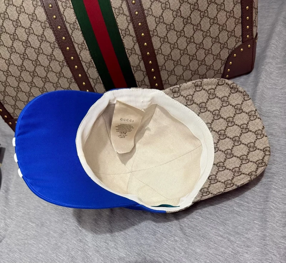 NUEVO CON ETIQUETAS Gorra de Béisbol Adidas X Gucci Doble Cara Talla S 719406-4HAST-9768 Foto 2 de 4