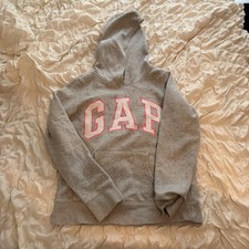 Gap Spell Out Arc Logo Pullover Hoodie Kids Size XL 12 
