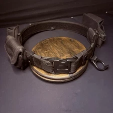 Bianchi Nylon Duty Belt 34"-40" w/Double Handcuff, Baton, Mace, Radio Holster