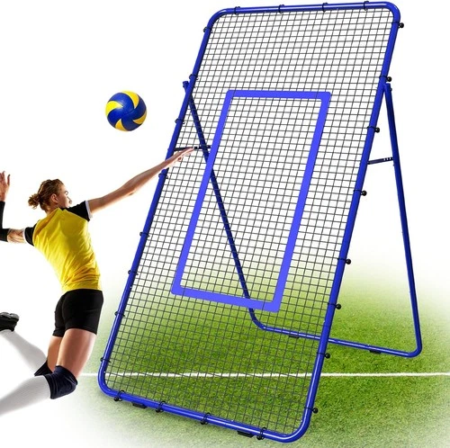 7x4FT Adjustable Volleyball Rebounder Net Volleyball Training Equipment Practice