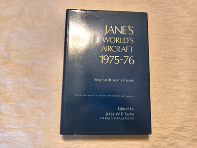 Jane's All The World's Aircraft   1975 - 1976  HB/DJ  Sixty- Sixth Year of Issue