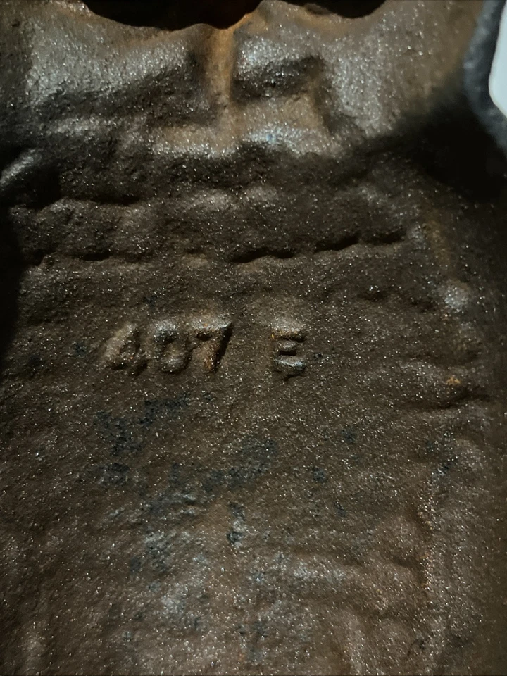 Vintage Rare Cast Iron Fireplace Andirons Owl Set With Original Glass Eyes 407E - Image 4 of 4