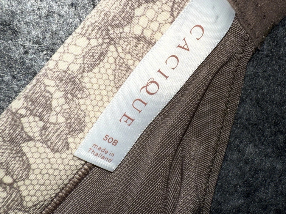 Lane Bryant Comfort Bliss 50B 轻薄衬里全覆盖文胸光滑蕾丝印花 — 第 4/4 张图片