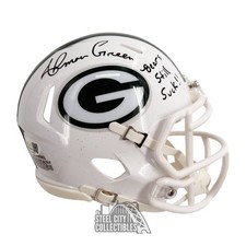 Ahman Green Bears Still Suck Autographed Green Bay 2024 ALT Mini Helmet - JSA
