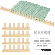 Chunky Knitting Blanket Loom   54  Wooden Knitting Loom Kit for Chunky Yarn w...