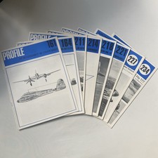 Bundle of 8 Vintage Aircraft Profile Magazines