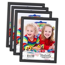 20x25 cm Picture Frames 4 Pack , Contemporary Photo Frames, 8x10 Ink Black