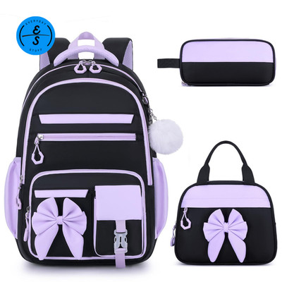 Süße Schultüten Mädchen, 3 Stück Kinder Rucksack für Vorschule Grundschule, rosa 