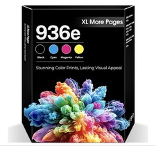 936XL 936e Ink Cartridges 4 Pack for HP OfficeJet Pro 9125e 9120e 9135e