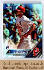 2016 Topps Chrome #110 Jeremy Hazelbaker RC Rookie Prism Refractor