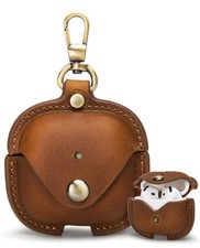 AirPods 5 2026 /4 2024 Leather Case Cover, Fits Standard and ANC Coffee 