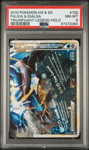 Palkia & Dialga LEGEND graded PSA 8 for sale on eBay