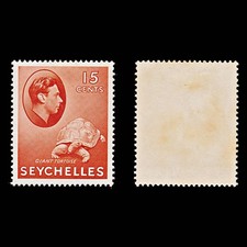 7771 Seychelles SG139ab 15C Light Red 1942. Sc#133 Mi129b. Mint MVLH. C£11