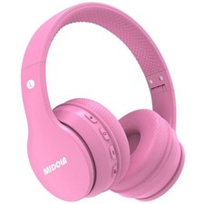 New Pink Kids Bluetooth Headphones 68-hour Playtime Built-in Microphone