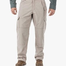 5.11 Tactical Cargo Work Pants Mens 38x34 Khaki Double Reinforced 100 Cotton