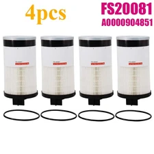 4 PACK FS20081 Fuel Filter Water Separator Replace A0000904851 USA