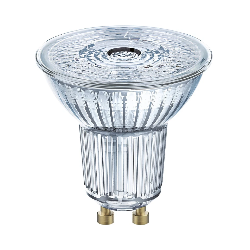 Osram base PAR16 LED riflettore lampada vetro bianco caldo GU10 4.3 W 10 Pezzi - Immagine 3 di 4