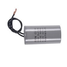 CBB60 Run Capacitor 15uF 450VAC 2 Wires 50/60Hz Cylinder 74x38mm