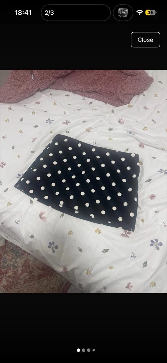 Minifalda a lunares de Bershka talla S