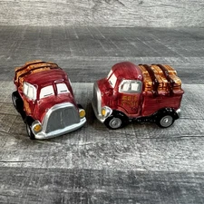 Vintage Young’s China Erie Fish Co Delivery Truck Salt and Pepper Shaker Set