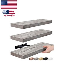 Lightweight Wall-Mounted Floating Shelves - Rustic Home Organization Set