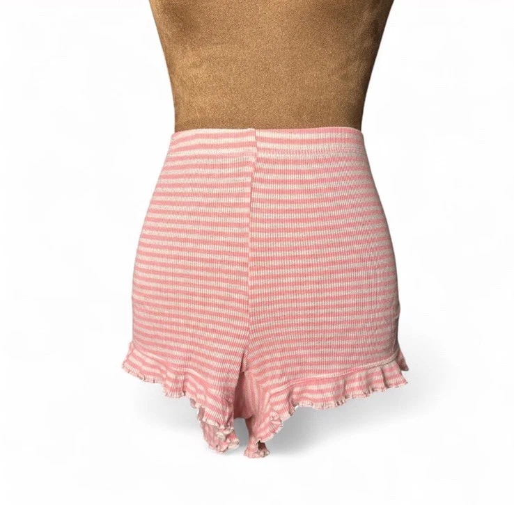 Candy Striper Pink and White Striped Joe Boxer Sleep Pajama Shorts Size XL 1X - Image 3 of 4