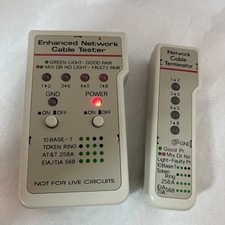 Enhanced Network Cable Tester Network Cable, Terminator W/ Case