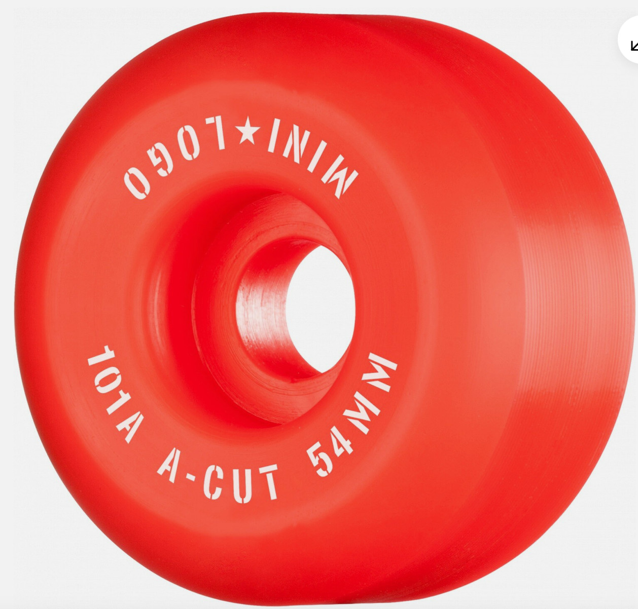 Mini Logo A-Cut  101A Skateboard Wheels 54mm, Red