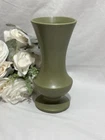 McCoy Floraline 401 Matte Green Vase 9 1/2” Vintage Rare USA Ceramic Pottery