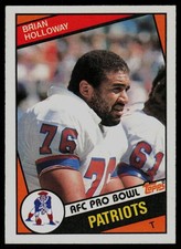 1984 Topps #138 Brian Holloway RC New England Patriots