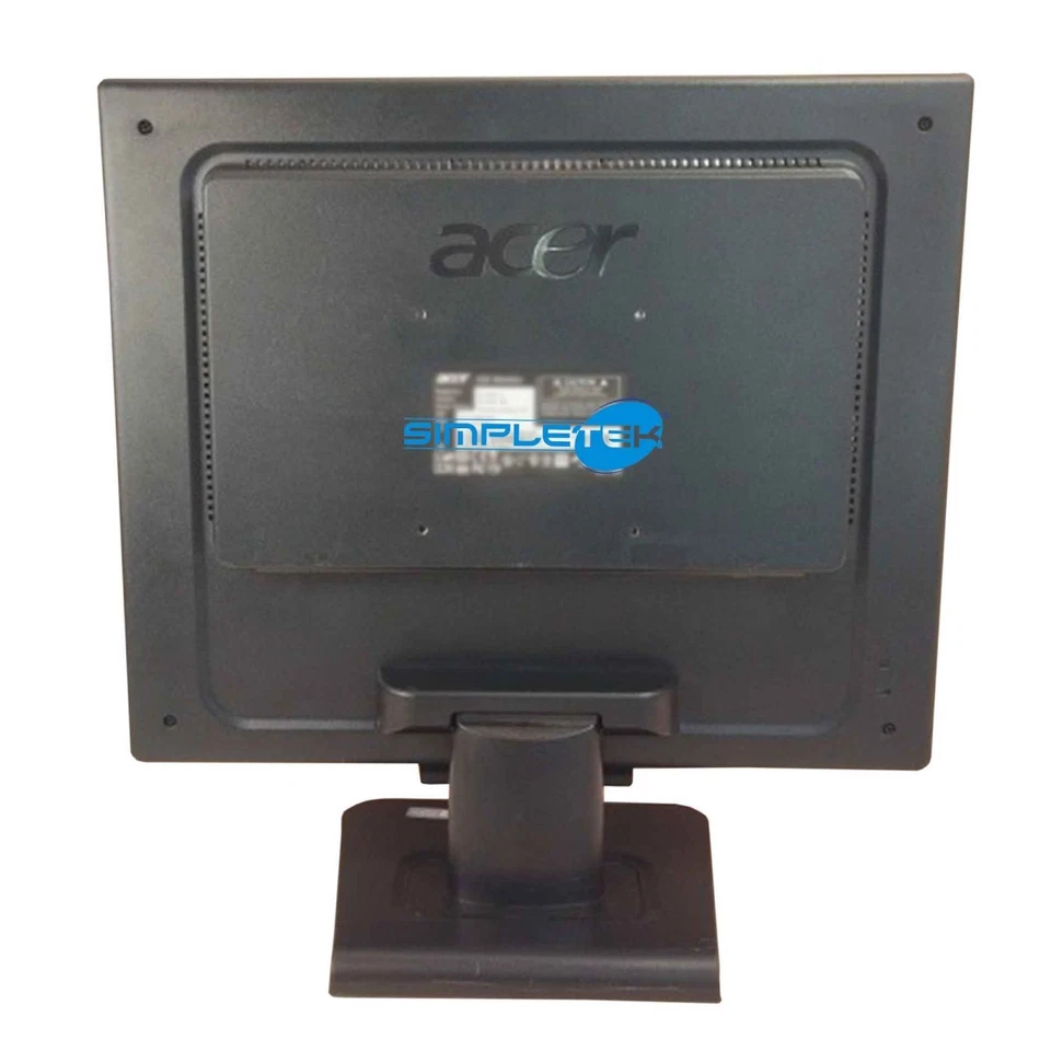 Acer Al1916ns Monitor 19" 5:4 Bildschirm Quadrat Panel Vga Vesa Überholt - Bild 4 von 4
