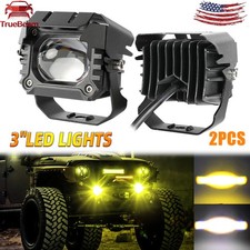 Led Work Light Bar Spot Pods Off Road Driving Auxiliary Fog Lamp Yellow White