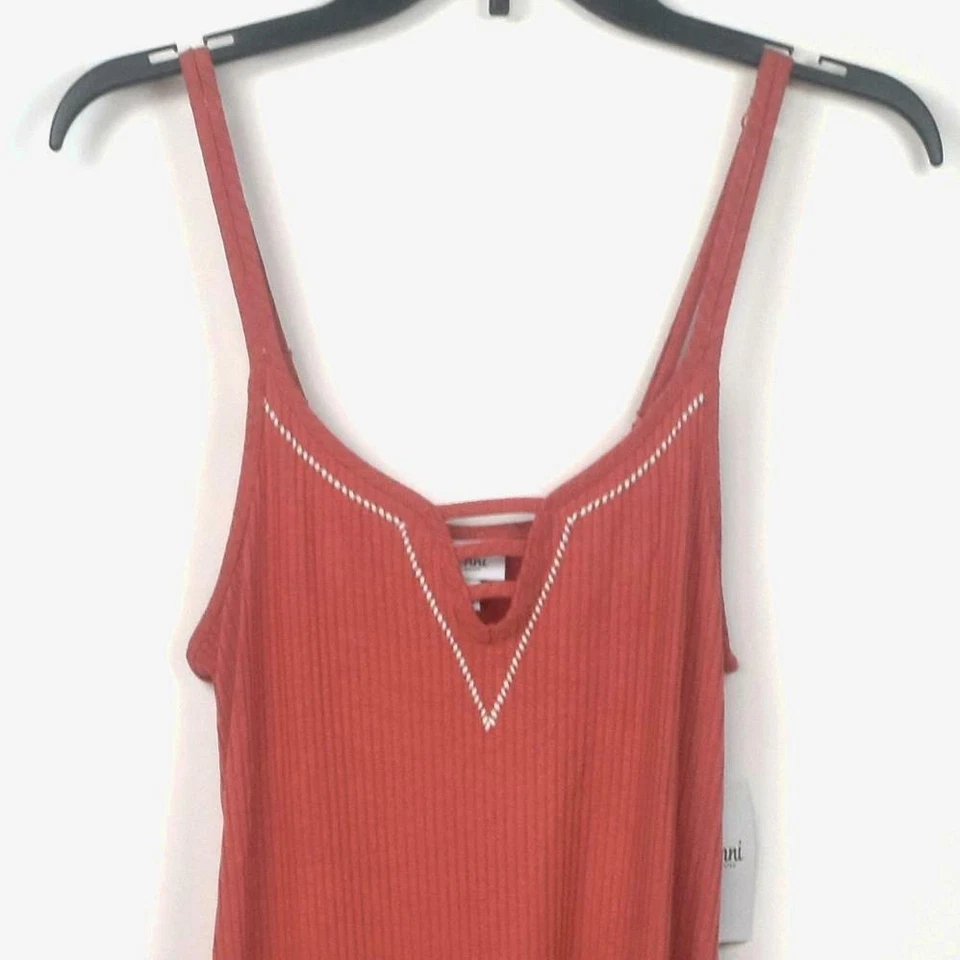 Jenni Mujer Acanalado Tejido Chemise Cayena Talla S Nuevo Salón Foto 3 de 4