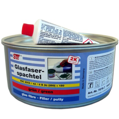 750 g STC Glasfaserspachtel grün Spachtelmasse Faserspachtel GFK Spachtel