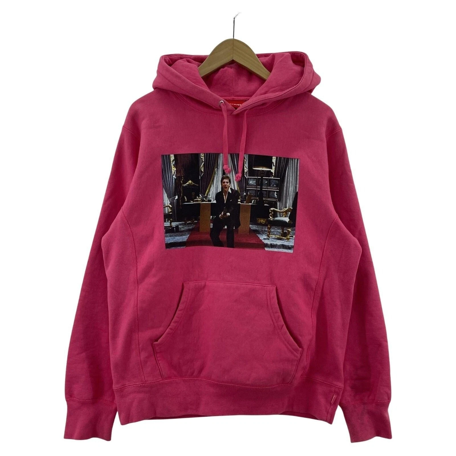 Sweat à capuche rose Supreme 17AW Scarface Friend taille M