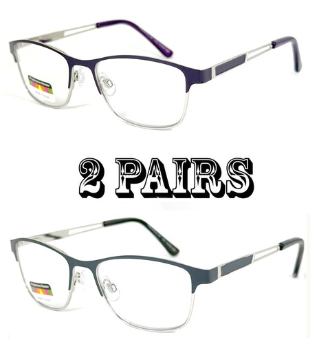 Damen Multifokale Lesebrille Metallgestell klare Linse Federscharniere Schläfen - Bild 34 von 36