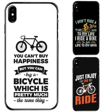 For Apple iPhone 12 13 14 15 16 Pro Max Life is like riding bicycle