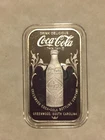 Coca Cola .999 Silver Bar Greenwood, South Carolina SC 75th Anniversary