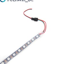 WS2812B 5050 RGB 1M 60 LED Strip Kit Individual Addressable 5V Black PCB